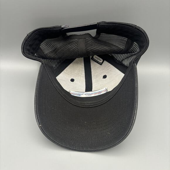 Patagonia Black Trucker Hat Snapback Mesh Cap Logo Patch One Size Adjustable - Picture 5 of 6